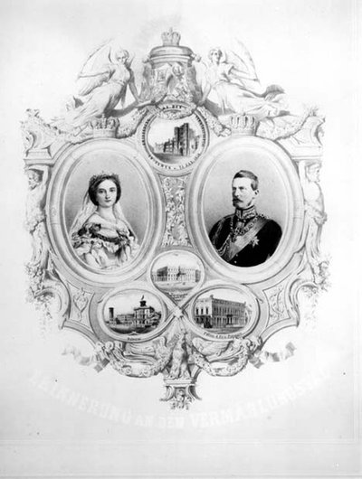 Souvenir of the Wedding of Victoria, the Princess Royal and Crown Prince Frederick William of Prussia, 25th January 1858 by German School